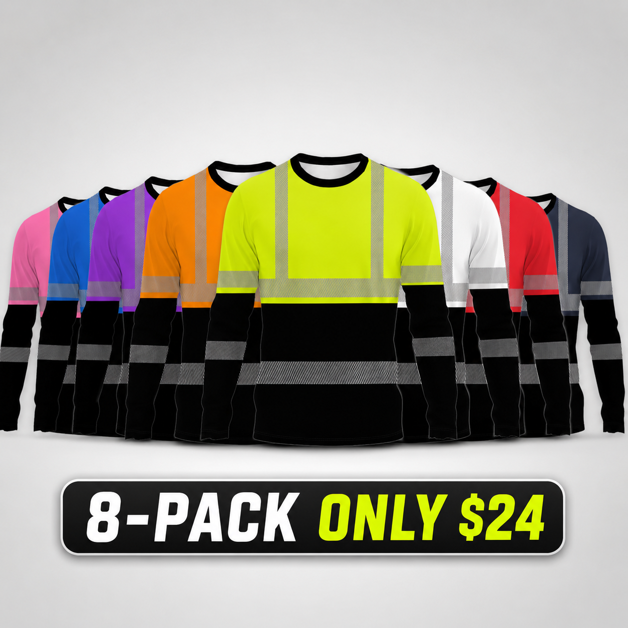 Men's Color Block Striped Long Sleeve T-Shirt Casual Streetwear Crew Neck Tops