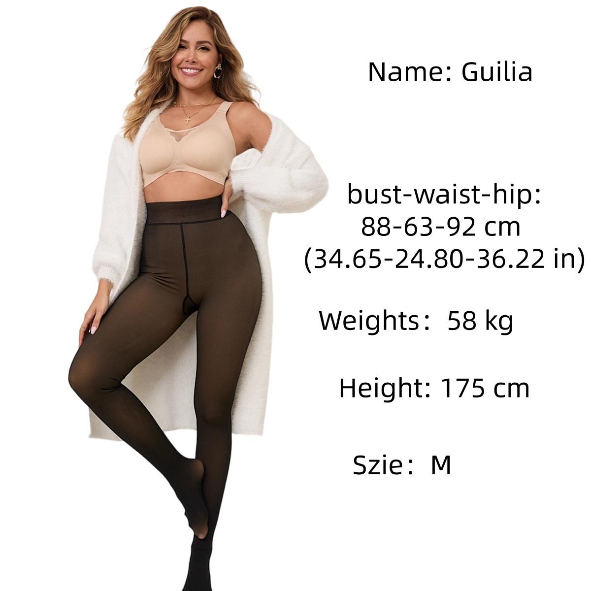 EOJN Women's Fleece Lined Tights Fake Translucent Warm Thermal Pantyhose Fake Sheer Thick Leggings Ladies Under Dress for Winter with Plush Inner Layer,High quality  Faux fur Tights,Soft and Breathable,Hight Stretch,Everyday,Minimalist,Slim.