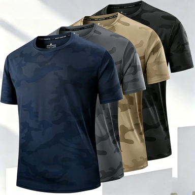 Men's 8-Piece Camouflage Short Sleeve Set