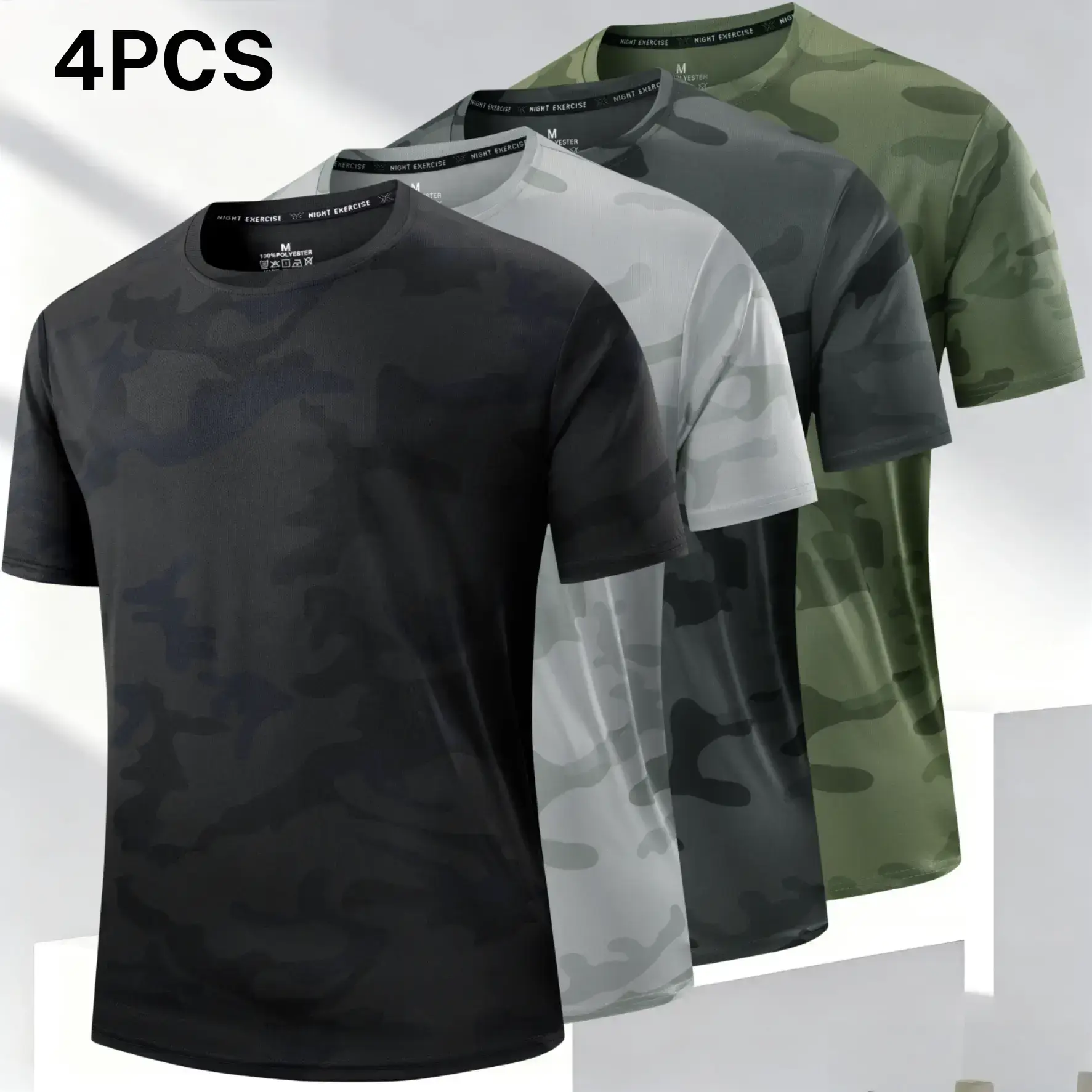 Men's 8-Piece Camouflage Short Sleeve Set