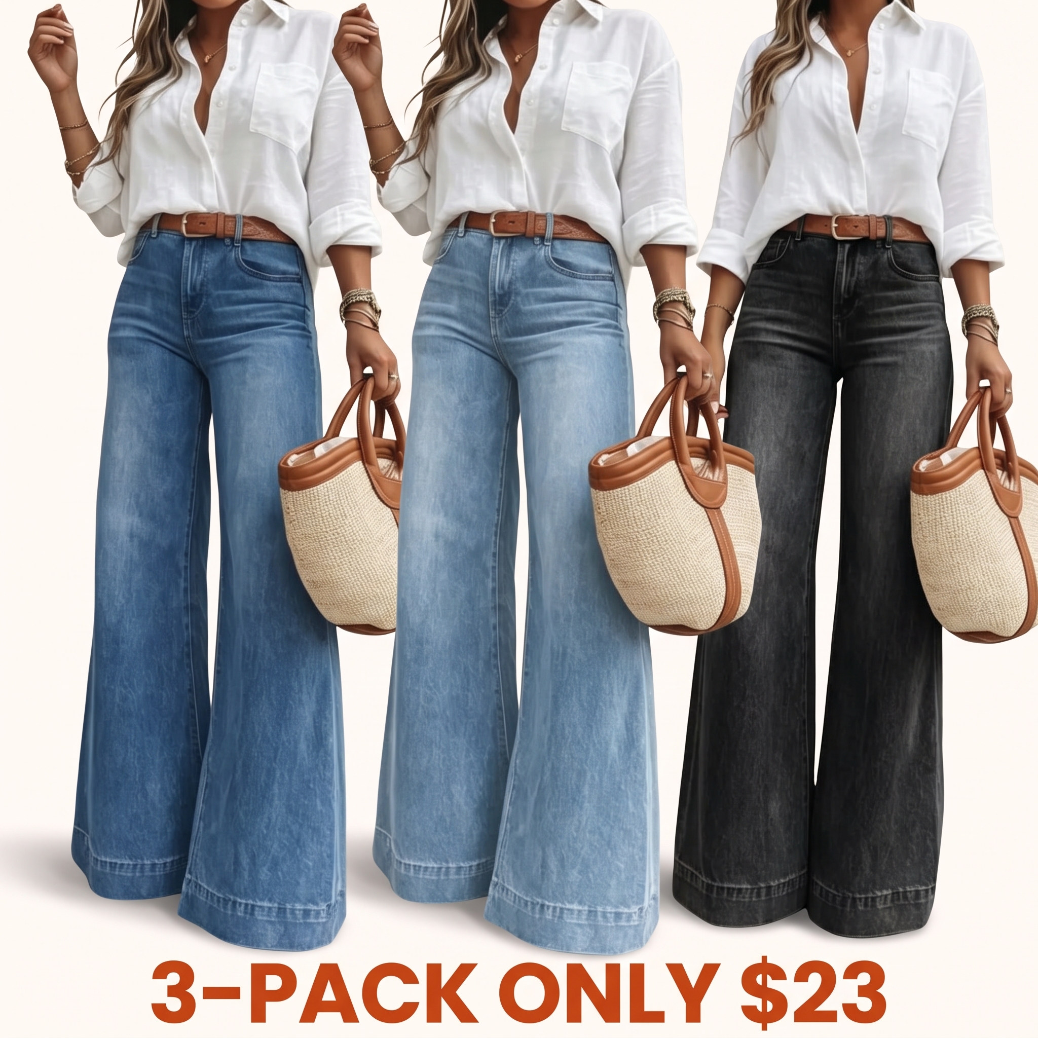 Women's Loose-Fit Stretch Jeans