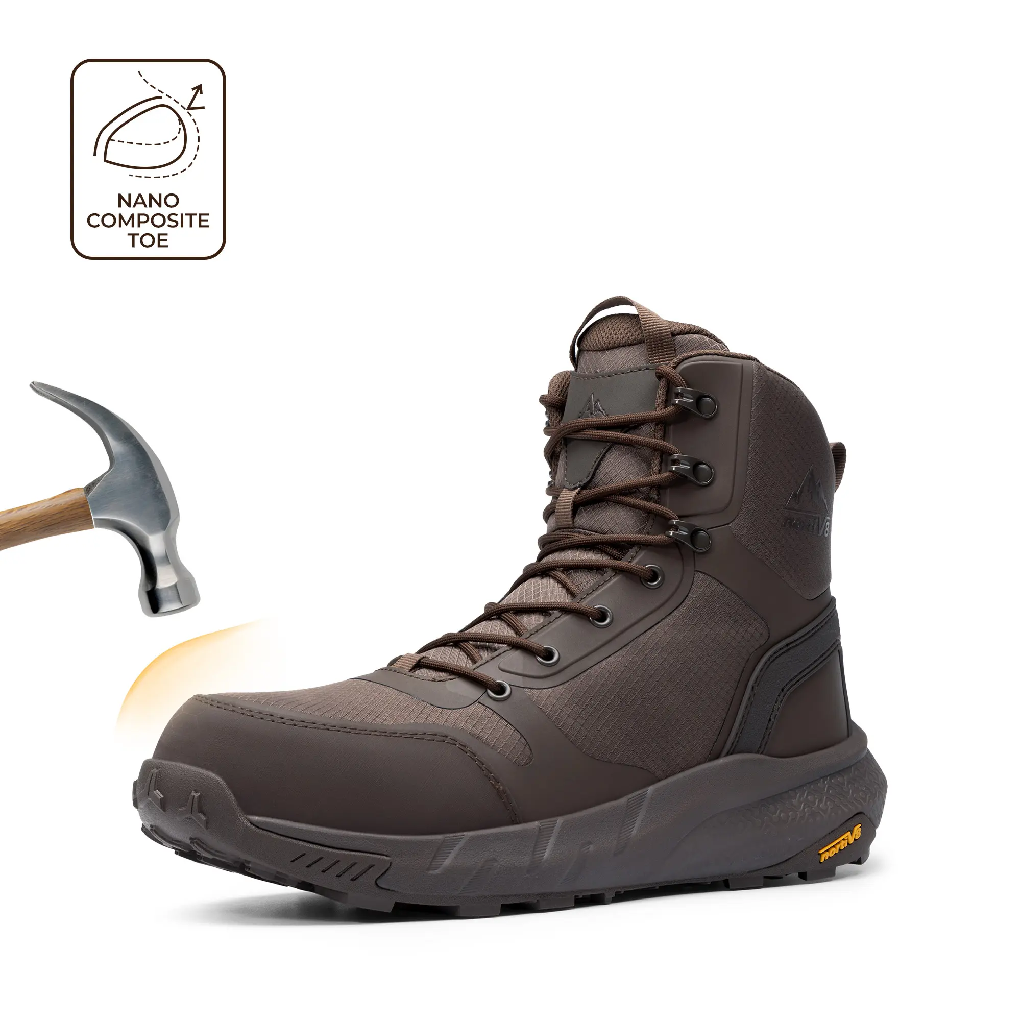 NORTIV 8 Men's Composite Toe Work Boots