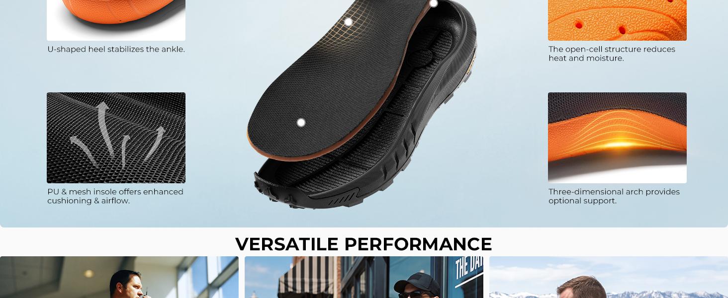 【WATERPROOF】NORTIV 8 Terrascope High-Top Men's Army Ankle Work Protective Waterproof Boots - Black, Oxford Fabric, Nylon, Breathable Mesh Lining, Vegan Leather, EVA, ETPU Rubber Outsole, Wedge, for Outdoor & Construction Use, Walking Shoes, Footwear