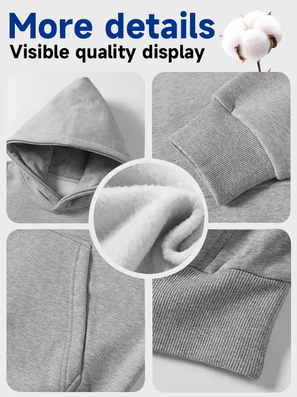 Men's Cotton Blend Pullover Hoodie