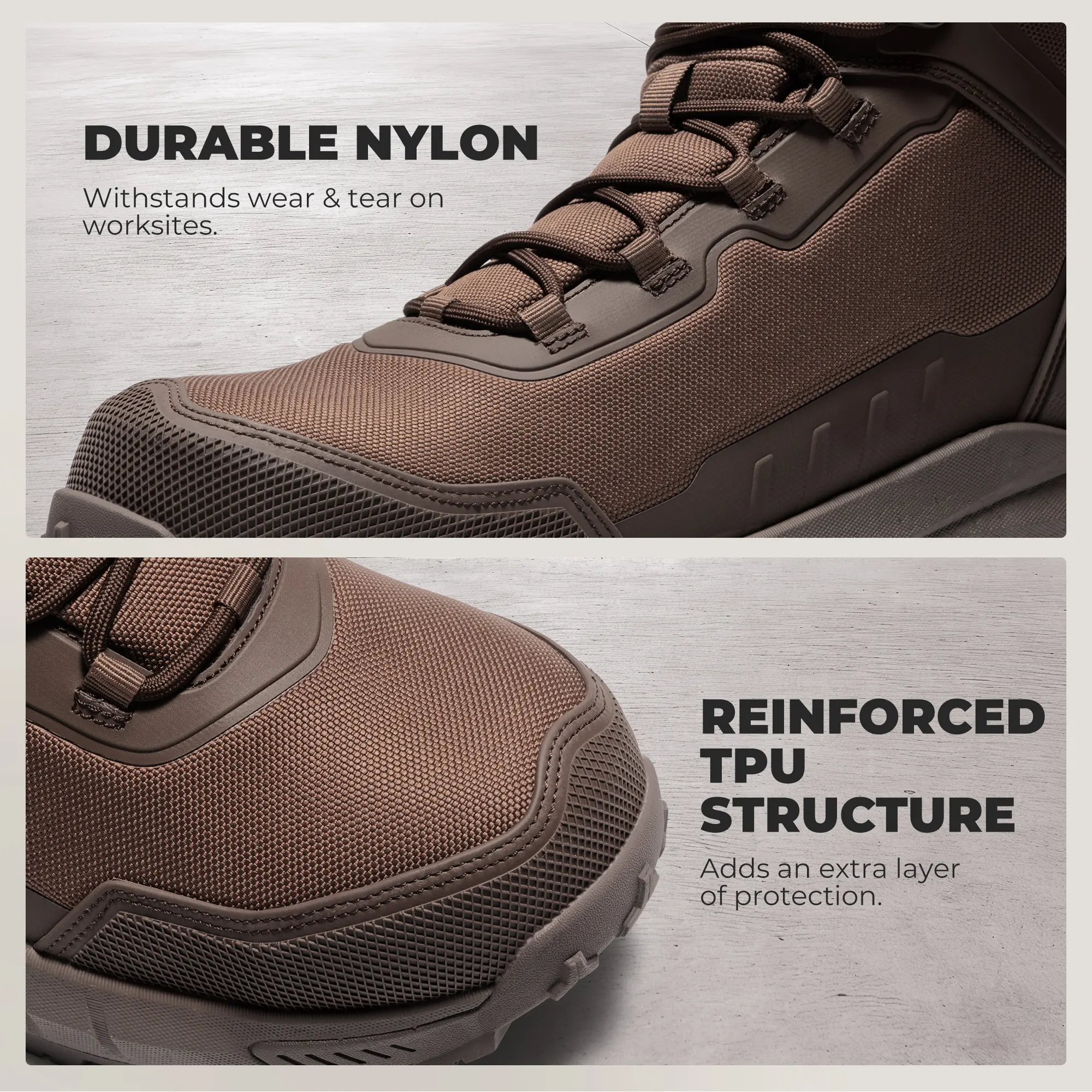 NORTIV 8 Safety Work Boots for Men, Composite Toe