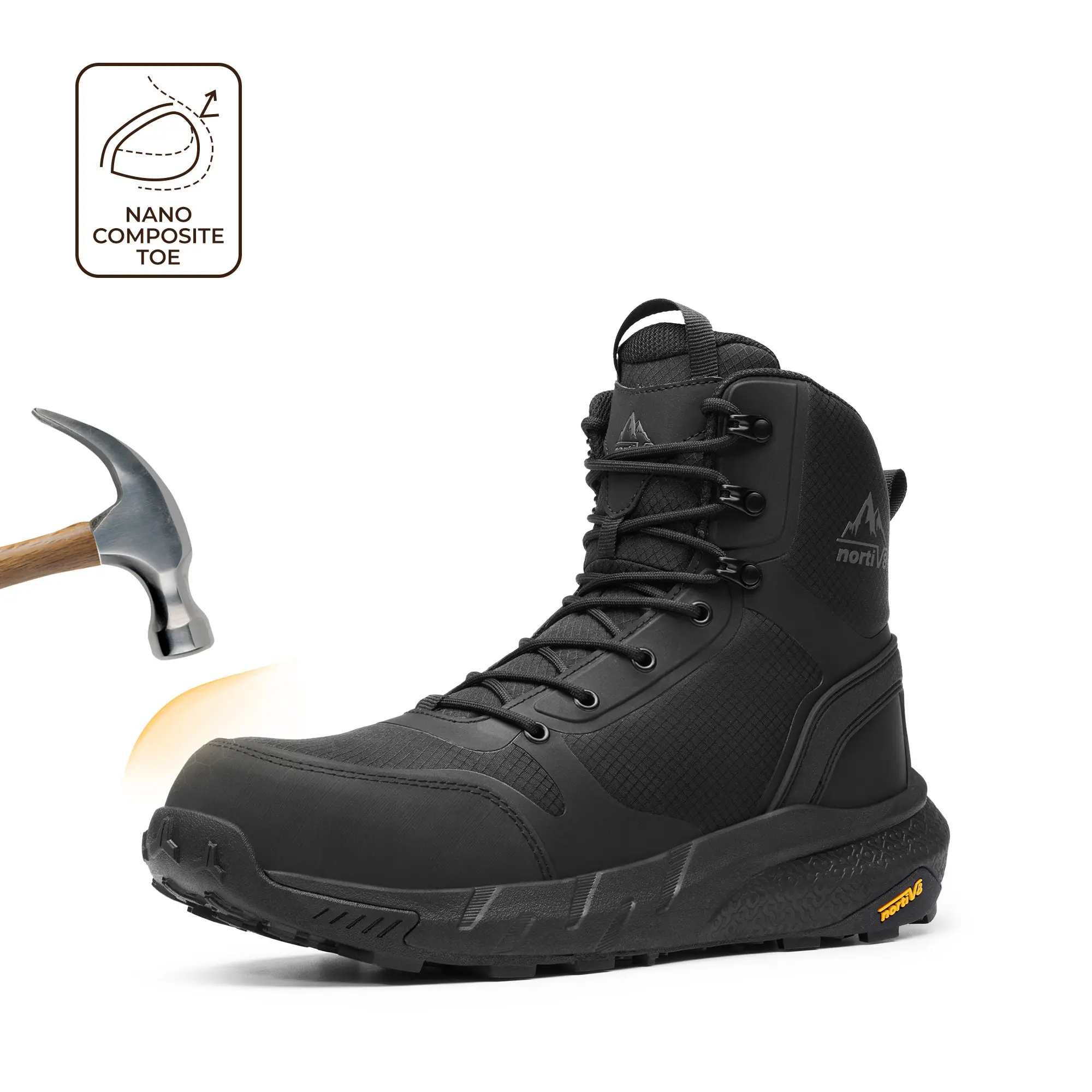 NORTIV 8 Men's Composite Toe Work Boots