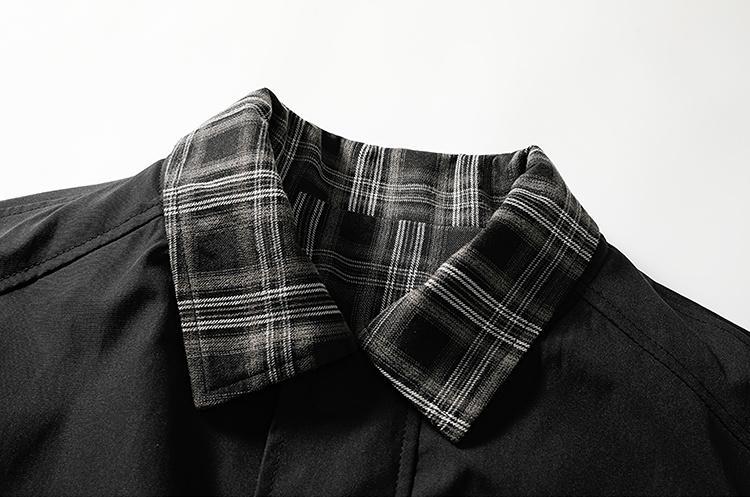 Men's Spring And Autumn Vintage Plaid Fake Two-Piece Brown Jacket, Workwear Lapel Coat, Spliced Flight Baseball Uniform, Suitable For Men's Daily And Outdoor Wear, Men's Lapel Collar Sleeveless Sports Long Sleeve Jacket Casual Wear Coat Classic Men's Spring And Autumn Vintage Plaid Fake Two-Piece Brown Jacket, Workwear Lapel Coat, Spliced Flight Baseball Uniform, Suitable For Men's Daily And Outdoor Wear, Men's Lapel Collar Sleeveless Sports Long Sleeve Jacket Casual Wear Coat Classic