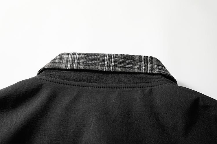 Men's Spring And Autumn Vintage Plaid Fake Two-Piece Brown Jacket, Workwear Lapel Coat, Spliced Flight Baseball Uniform, Suitable For Men's Daily And Outdoor Wear, Men's Lapel Collar Sleeveless Sports Long Sleeve Jacket Casual Wear Coat Classic Men's Spring And Autumn Vintage Plaid Fake Two-Piece Brown Jacket, Workwear Lapel Coat, Spliced Flight Baseball Uniform, Suitable For Men's Daily And Outdoor Wear, Men's Lapel Collar Sleeveless Sports Long Sleeve Jacket Casual Wear Coat Classic