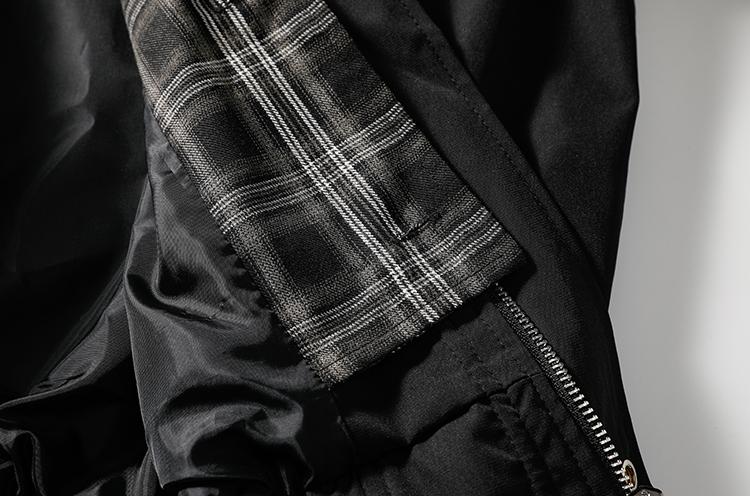 Men's Spring And Autumn Vintage Plaid Fake Two-Piece Brown Jacket, Workwear Lapel Coat, Spliced Flight Baseball Uniform, Suitable For Men's Daily And Outdoor Wear, Men's Lapel Collar Sleeveless Sports Long Sleeve Jacket Casual Wear Coat Classic Men's Spring And Autumn Vintage Plaid Fake Two-Piece Brown Jacket, Workwear Lapel Coat, Spliced Flight Baseball Uniform, Suitable For Men's Daily And Outdoor Wear, Men's Lapel Collar Sleeveless Sports Long Sleeve Jacket Casual Wear Coat Classic