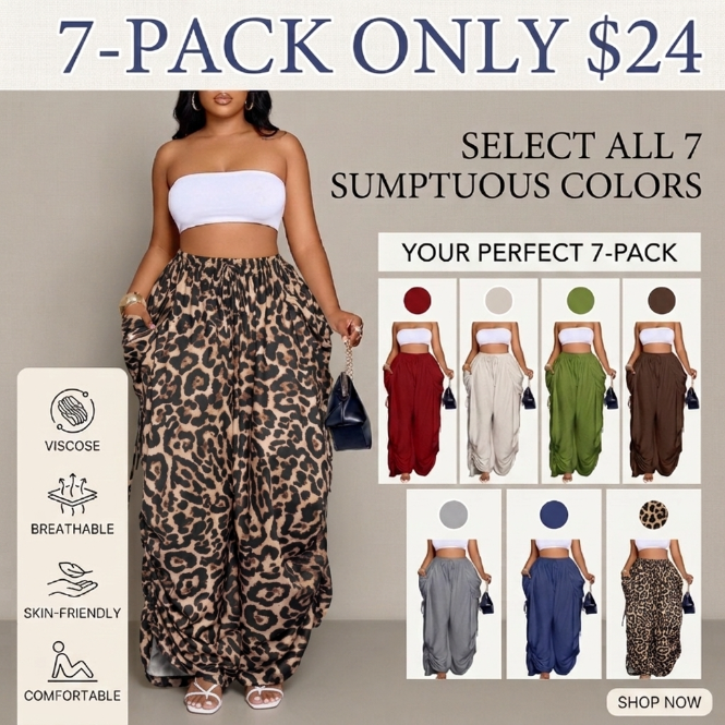 Women’s Casual Wide Leg Pants – Loose Fit All-Season Everyday Trousers