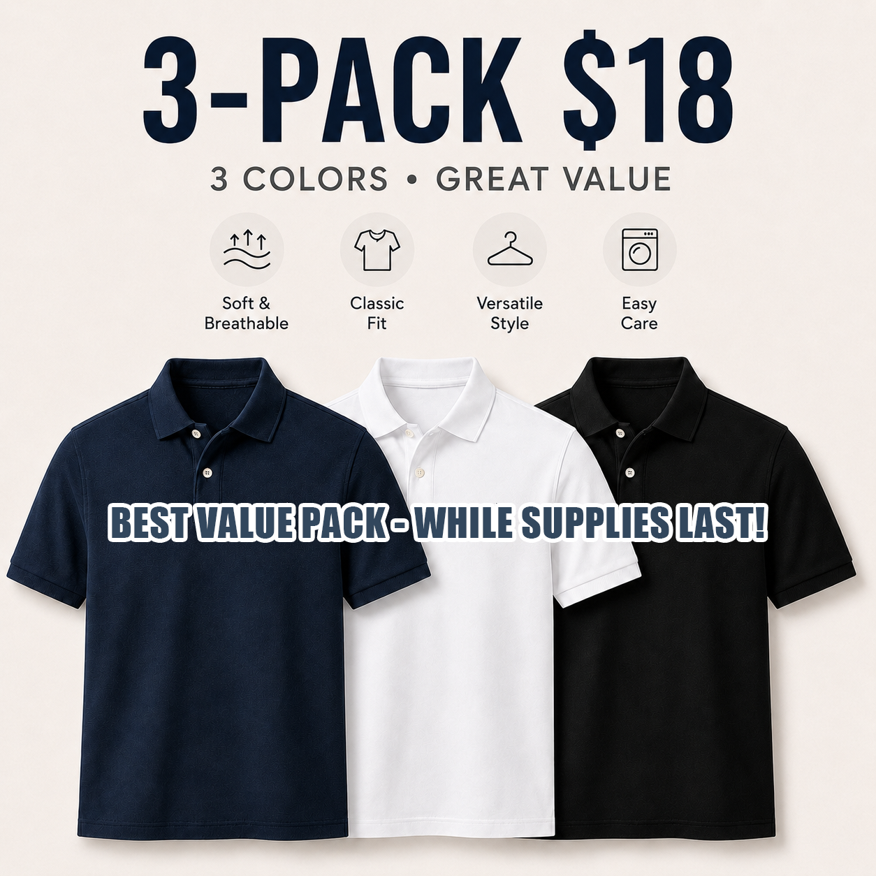 👕Men's RL Polo Shirts in Multiple Colors - Comfortable & Stylish