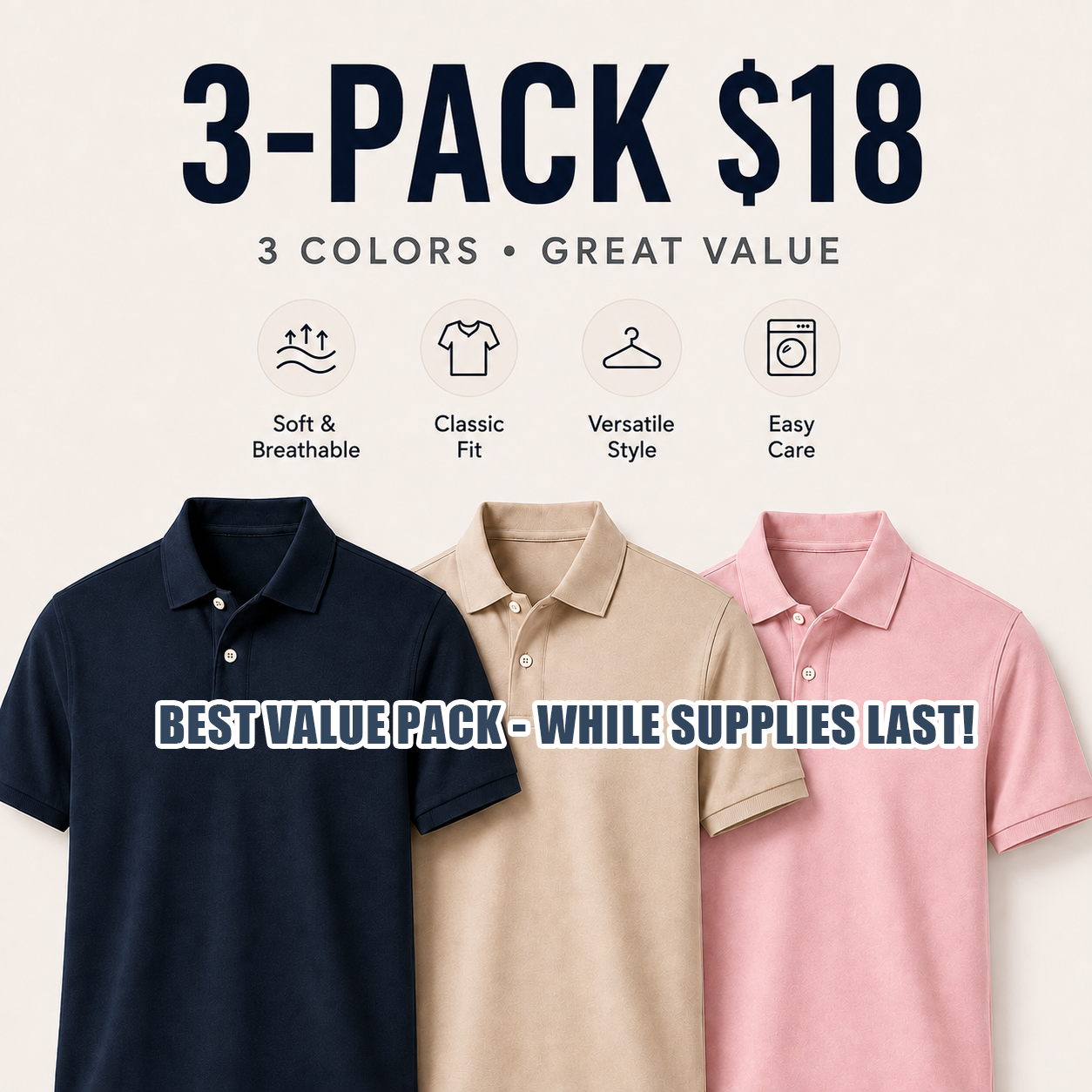 👕Men's RL Polo Shirts in Multiple Colors - Comfortable & Stylish