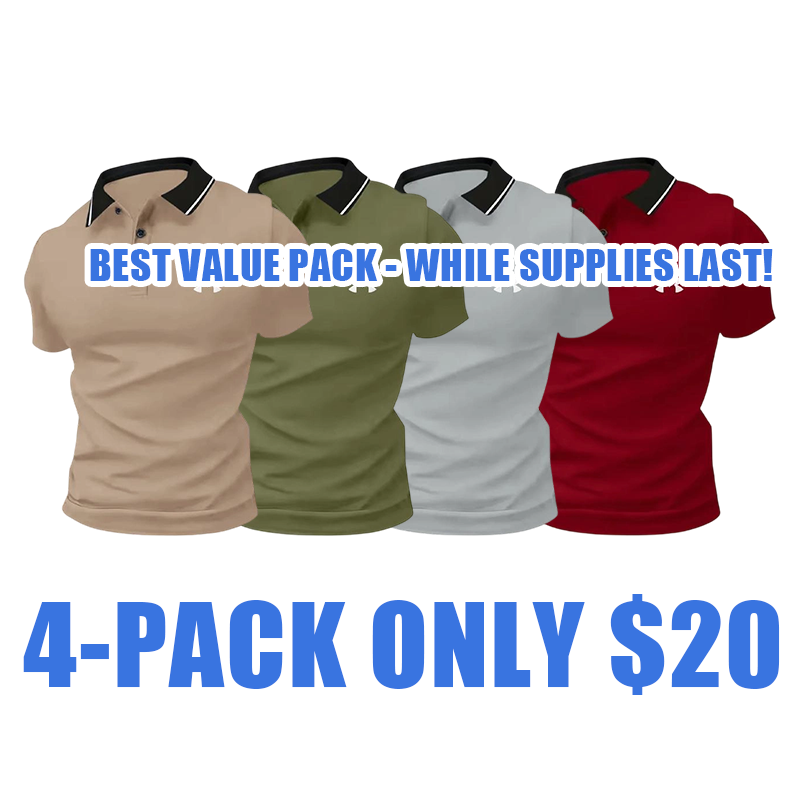 🔥Men's Polo Shirts in Multiple Colors - Comfortable & Stylish