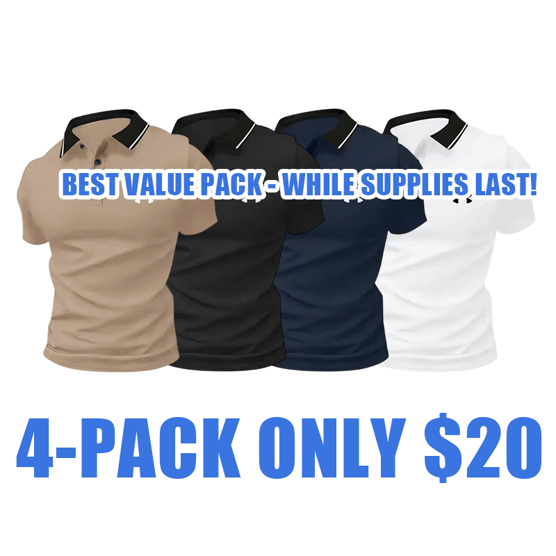 🔥Men's Polo Shirts in Multiple Colors - Comfortable & Stylish