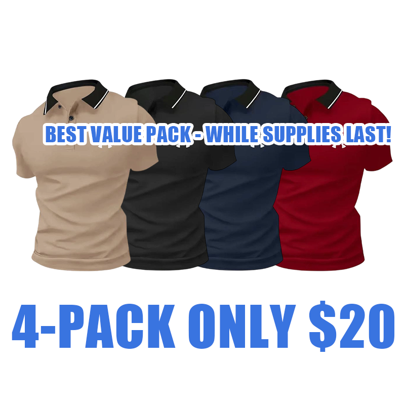🔥Men's Polo Shirts in Multiple Colors - Comfortable & Stylish