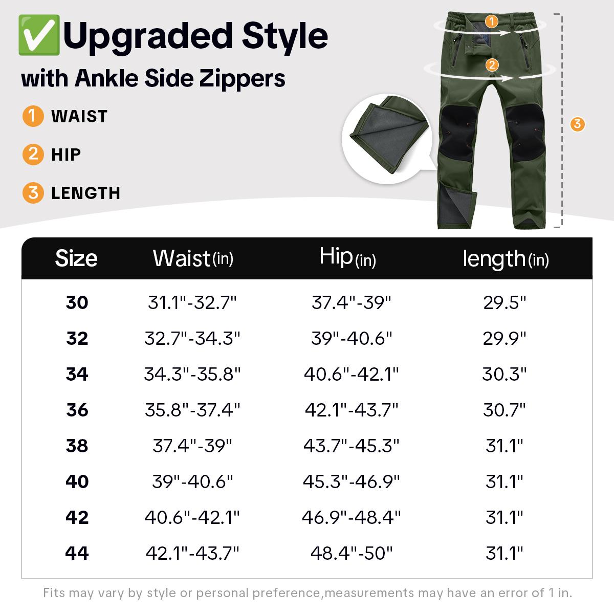 【Creator's Pick】GOPUNE Men's Waterproof Pants Insulated Cold weather Hiking Winter Snow Ski Softshell Outdoor Pants Zipper Pockets Climbing Jogger Trousers Thermal Lined Menswear 【Creator's Pick】GOPUNE Men's Waterproof Pants Insulated Cold weather Hiking Winter Snow Ski Softshell Outdoor Pants Zipper Pockets Climbing Jogger Trousers Thermal Lined Menswear