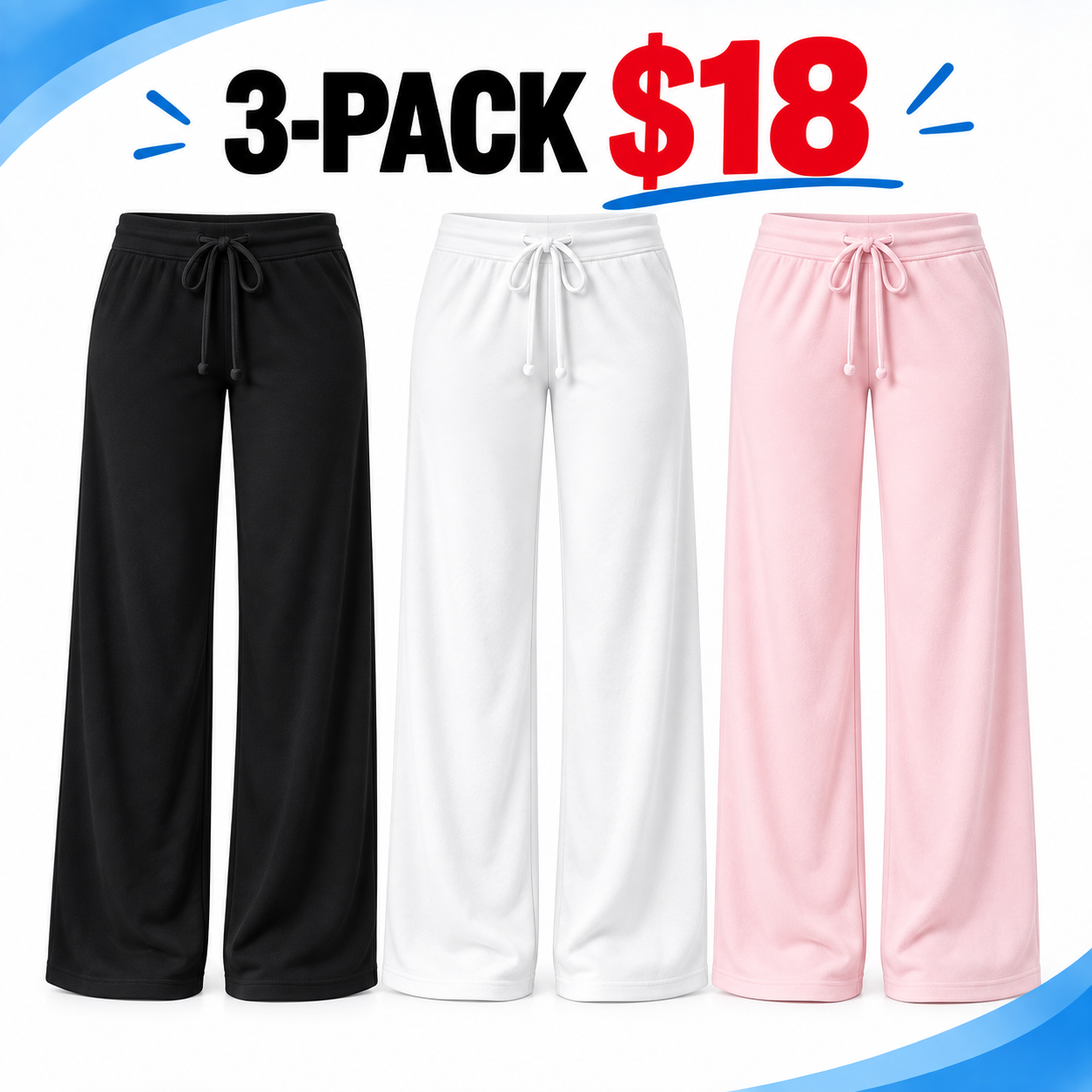 Women’s Low-Rise Drawstring Flared Sweatpants