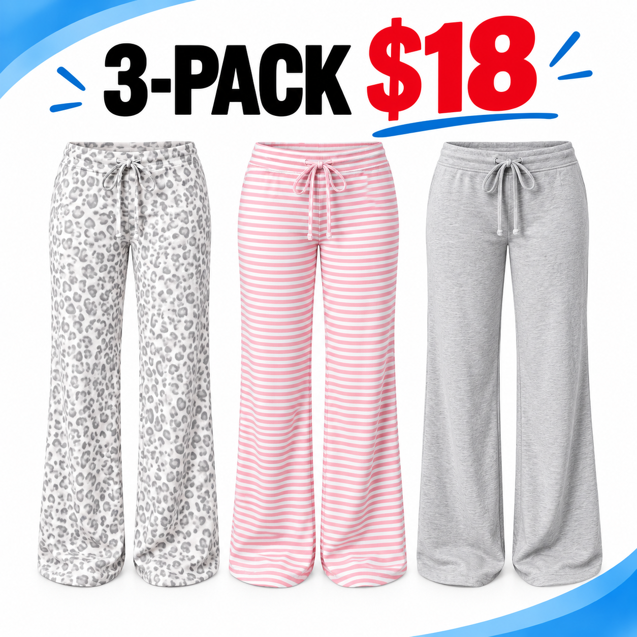 Women’s Low-Rise Drawstring Flared Sweatpants