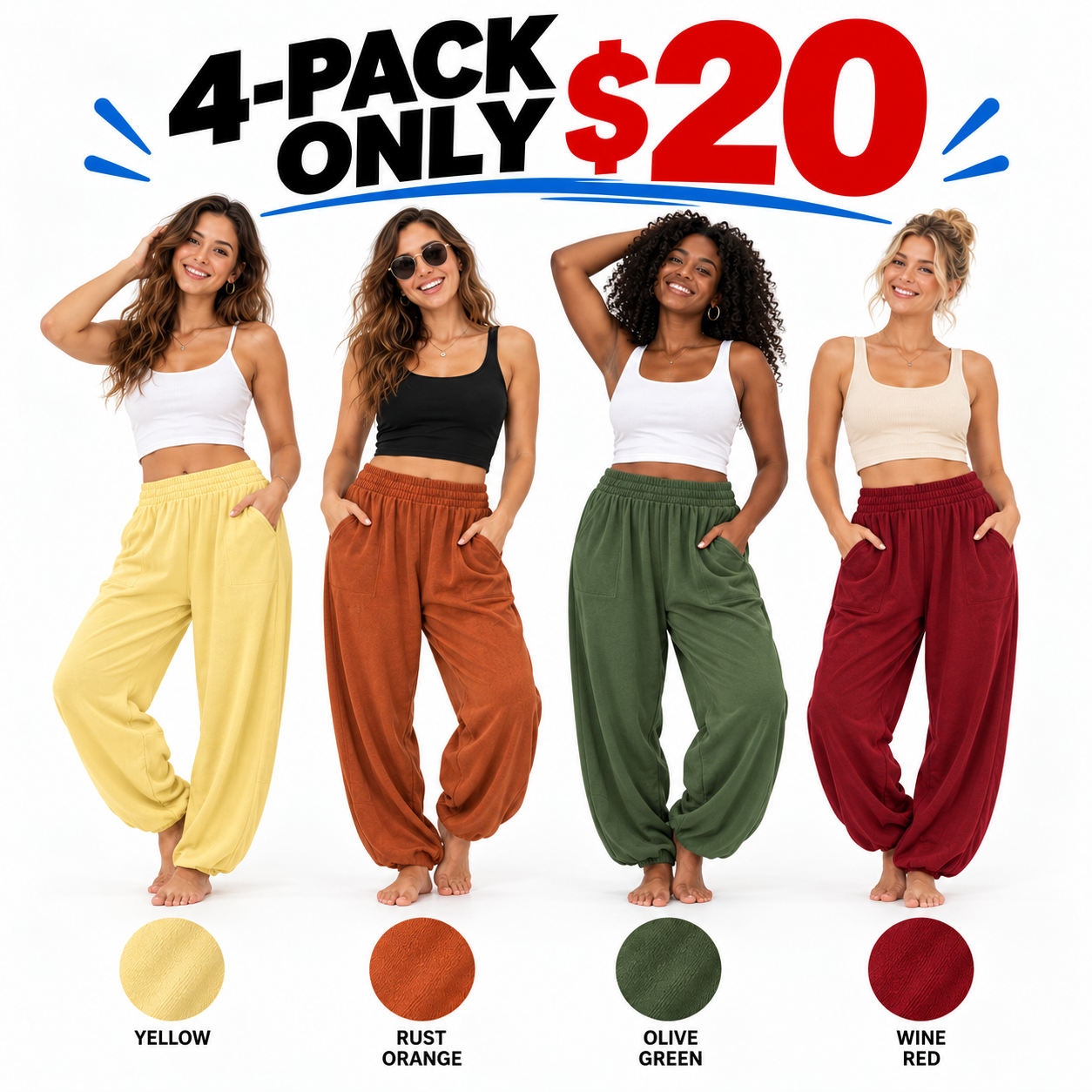 Women's Y2K Low-Rise Flared Sweatpants – Drawstring Micro Bootcut Lounge Pants