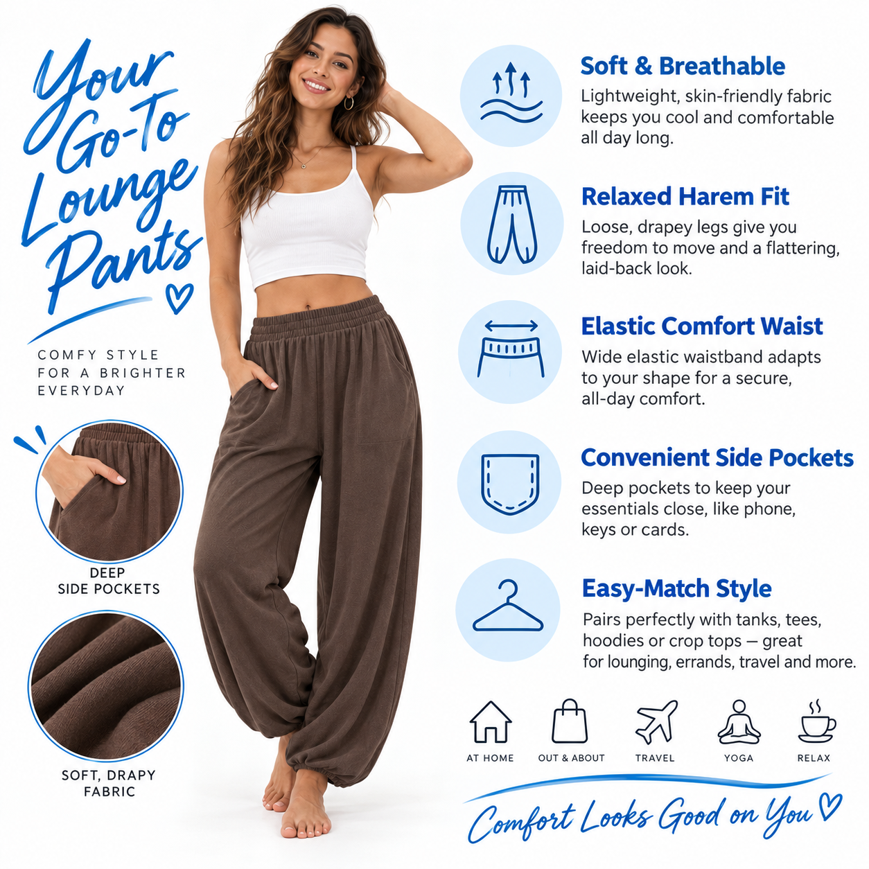 Women's Y2K Low-Rise Flared Sweatpants – Drawstring Micro Bootcut Lounge Pants