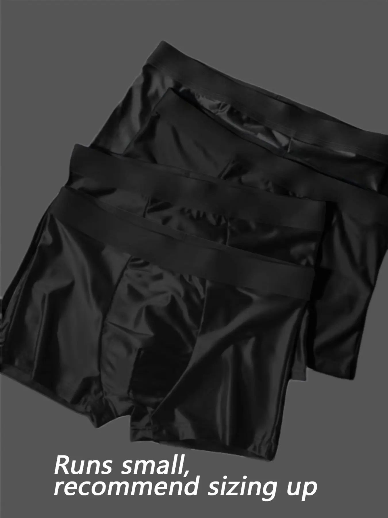 Men's Ice Silk 4-Pack Boxer Shorts – Breathable Cooling Underwear Set