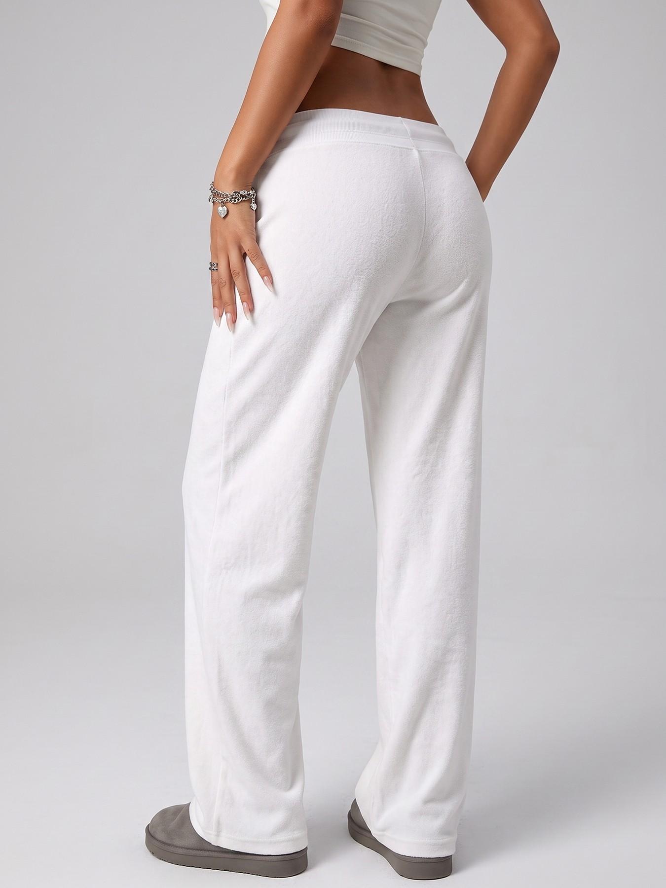 Women’s Low-Rise Drawstring Flared Sweatpants