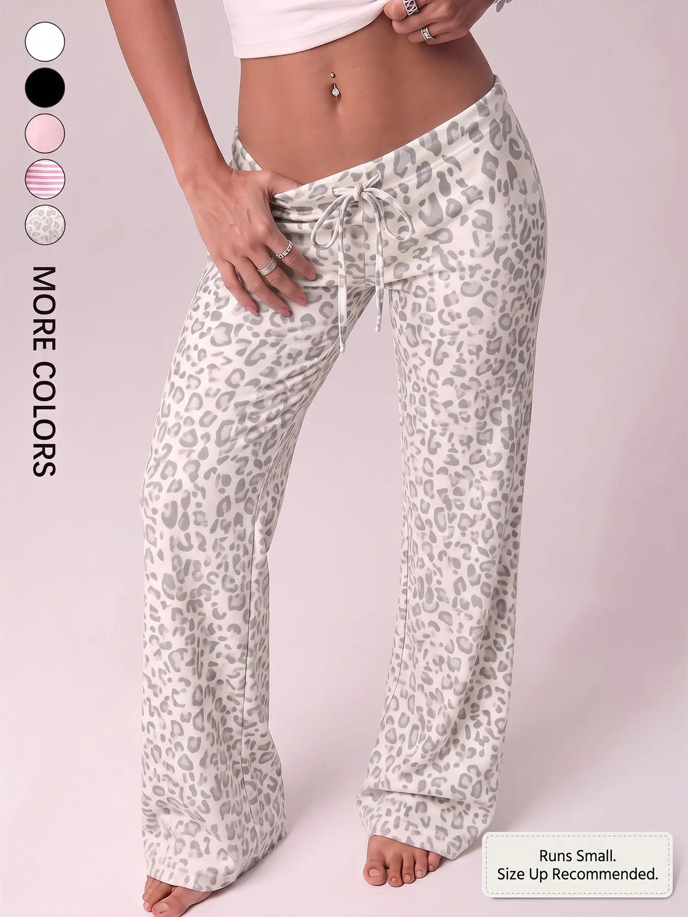 Women’s Low-Rise Drawstring Flared Sweatpants