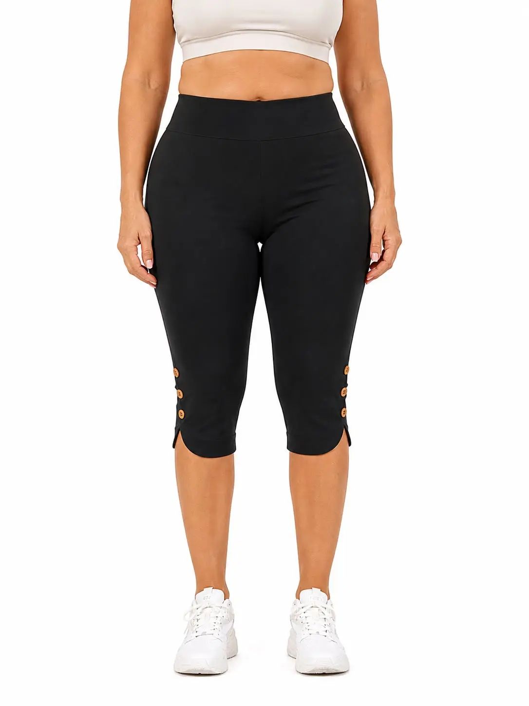 Women's High-Waisted Yoga Capri Leggings – Butt Lifting, 4-Way Stretch, Non-See-Through Workout & Everyday Pants