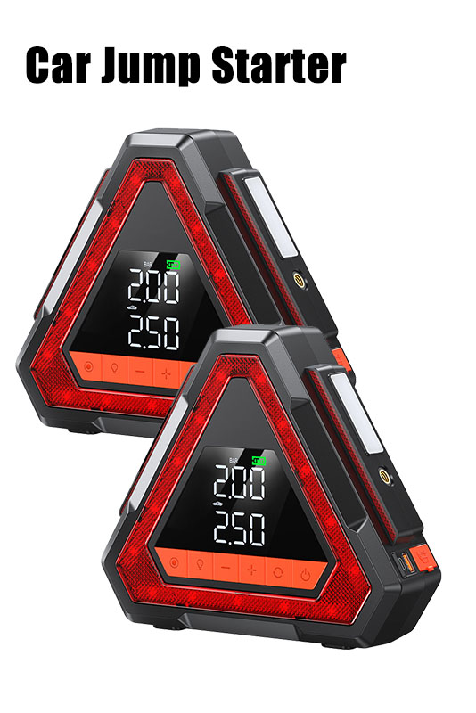 Portable 12V Vehicle Jump Starter Power Bank with Air Pump Car Battery Booster Emergency Car Ignition Starting Device