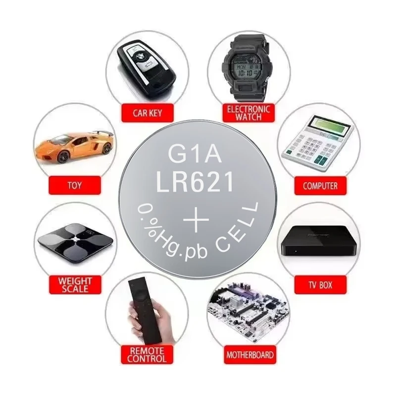 AG1 LR621 364 SR621SW 164 531 SR621 SR60 CX60 1.55V Alkaline Button Battery For Watch Car Key Remote Toy Coin Cell