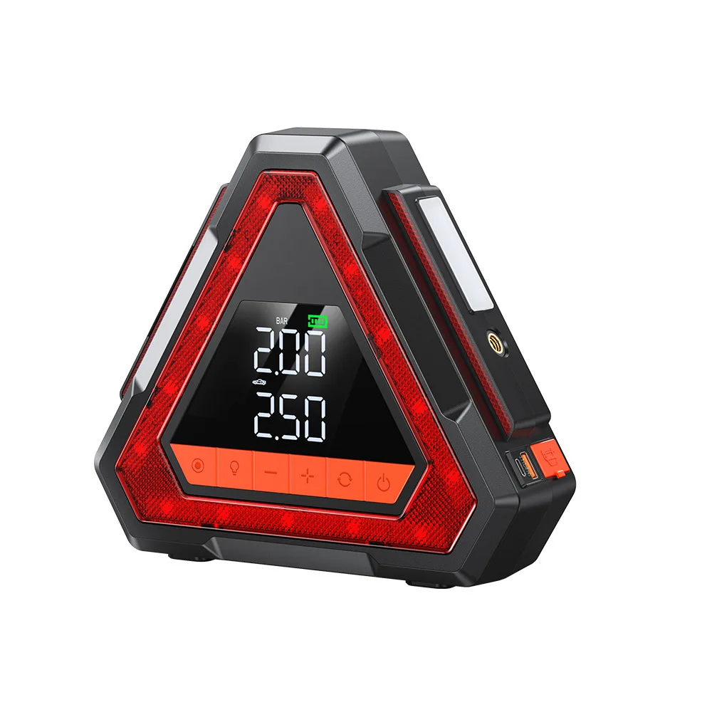 Portable 12V Vehicle Jump Starter Power Bank with Air Pump Car Battery Booster Emergency Car Ignition Starting Device