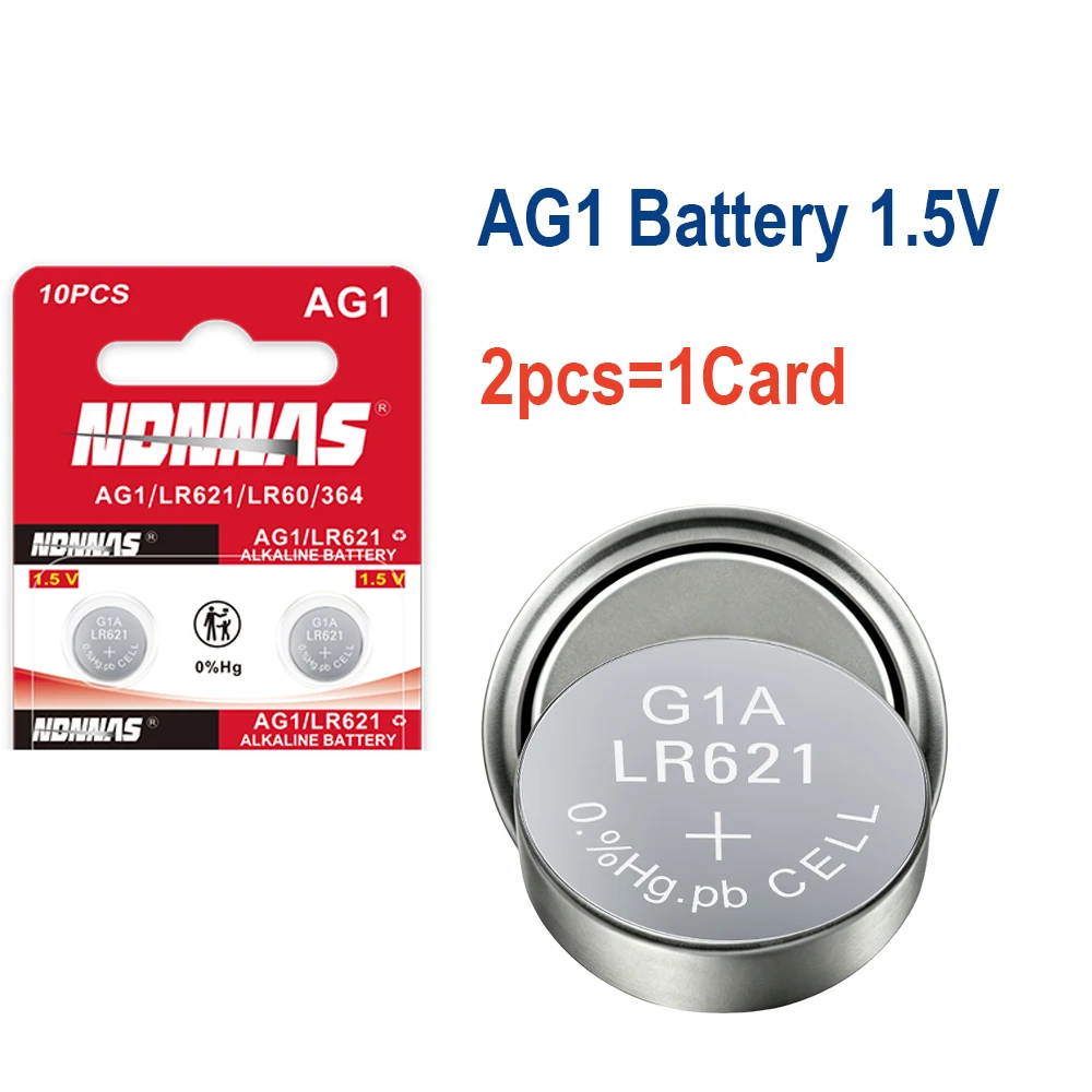 AG1 LR621 364 SR621SW 164 531 SR621 SR60 CX60 1.55V Alkaline Button Battery For Watch Car Key Remote Toy Coin Cell