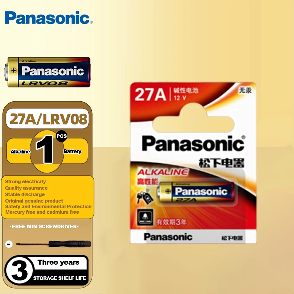 Panasonic 23A 27A 12V Alkaline Battery A23 A27 23GA A23S E23A MN21 V23GA GP23A LRV08 L1028 Long Lasting Leakproof Battery For Do