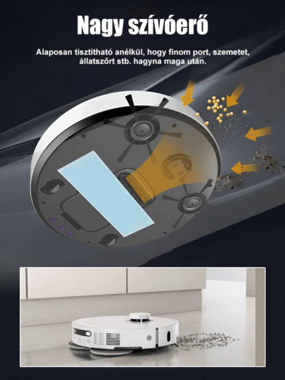 👍Intelligens 3 az 1-ben robotporszívó, automatikus takarítás és felmosás egyben!