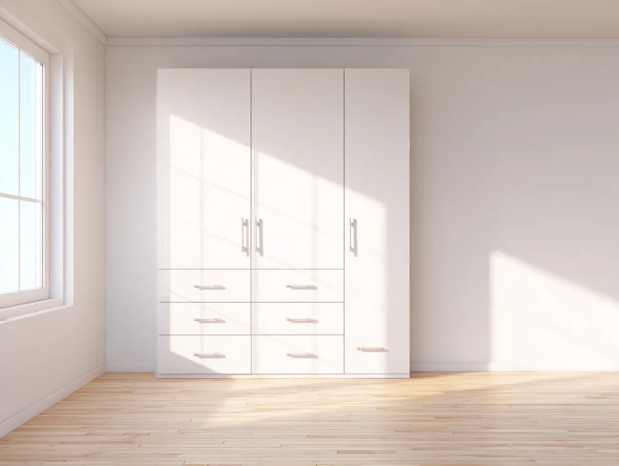 Armadio 140×60×200 cm - legno naturale - stile moderno per camera da letto-Mimonzidecor