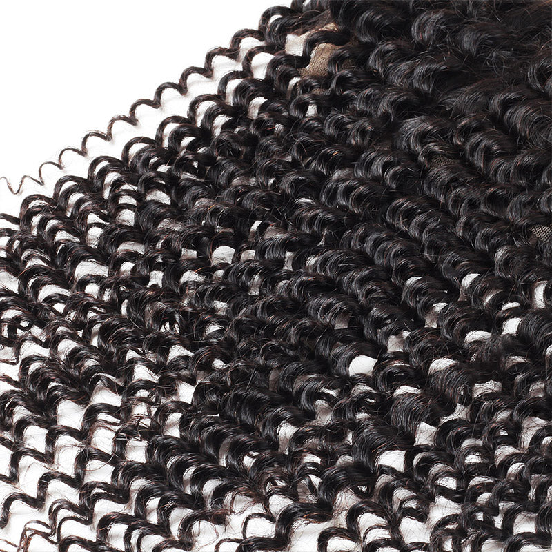 Allove Hair 8A Grade Kinky Curly 360 Lace Closure Virgin Human Hair : ALLOVEHAIR