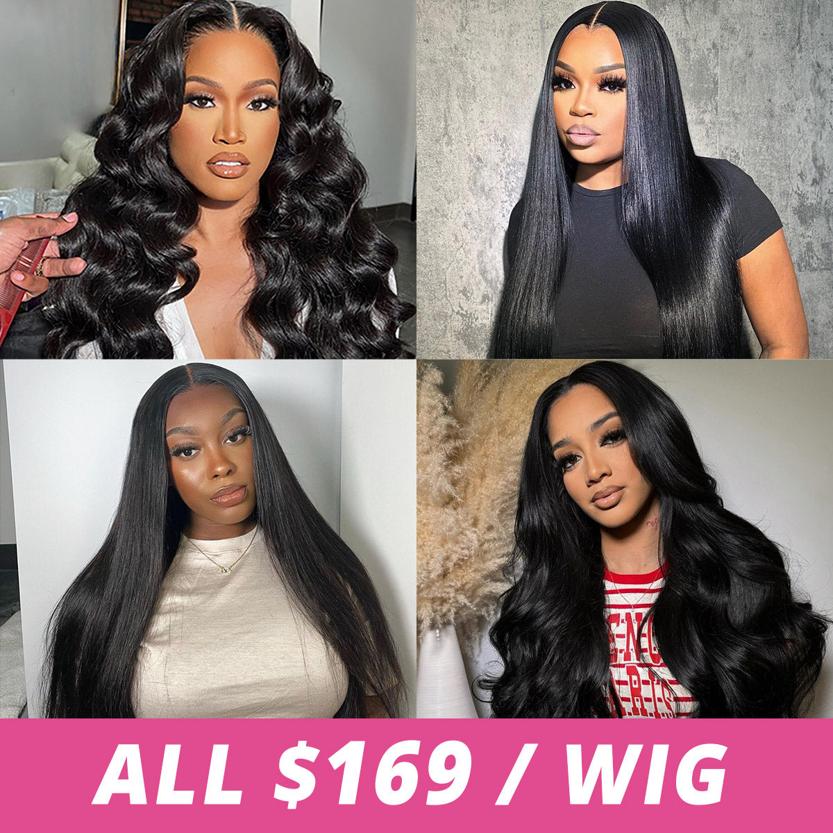 [Allove Mid-Year Insane Sale] $169 for 24/26inch Long Length 200% Density 13x4 5x5 Transparent HD Lace Frontal Wig - AlloveHair
