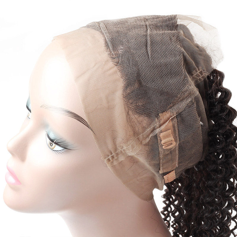 Allove Hair 8A Grade Kinky Curly 360 Lace Closure Virgin Human Hair : ALLOVEHAIR