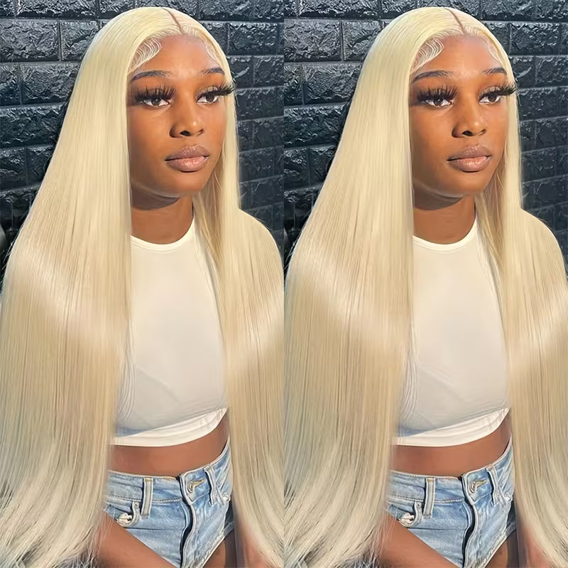 Allove 613 Blonde Color Straight Hair 3 Bundles with 4*4 Lace Closure - AlloveHair