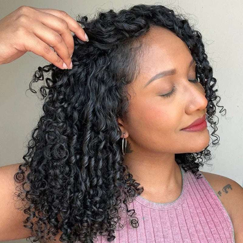 Allove 12A Burmese Pixie Curly Raw Human Hair 1/3/4 Bundles Pixie Curls Human Hair Extensions - AlloveHair