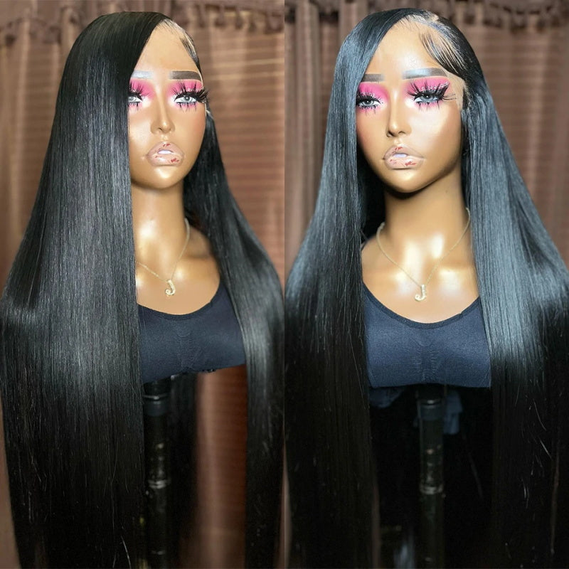 [50% OFF - No Code Needed] $89.99 for 22'' 5x5 Ready to Wear Straight Hair Lace Front Wigs 180% Density - AlloveHair