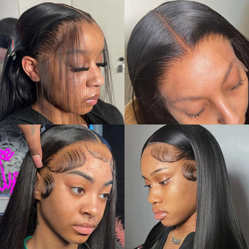 [50% OFF - No Code Needed] $89.99 for 22'' 5x5 Ready to Wear Straight Hair Lace Front Wigs 180% Density - AlloveHair