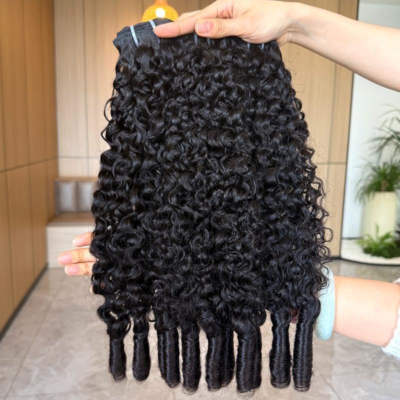 [ Ship From US] 12A Raw Burmese Curly 1/3/4 Bundles Brazilian Unprocessed Human Hair Extension