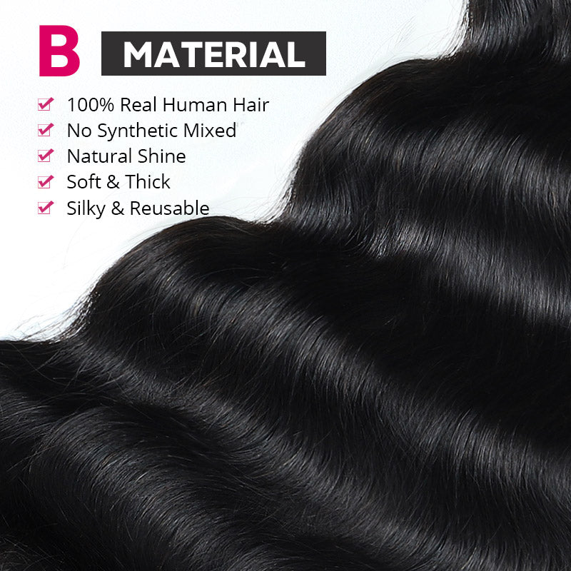 Allove 15A Luxurious 3 Bundles with Frontal Brazilian Body Wave Hair Bundles with 13x6 Lace Front Closure - AlloveHair