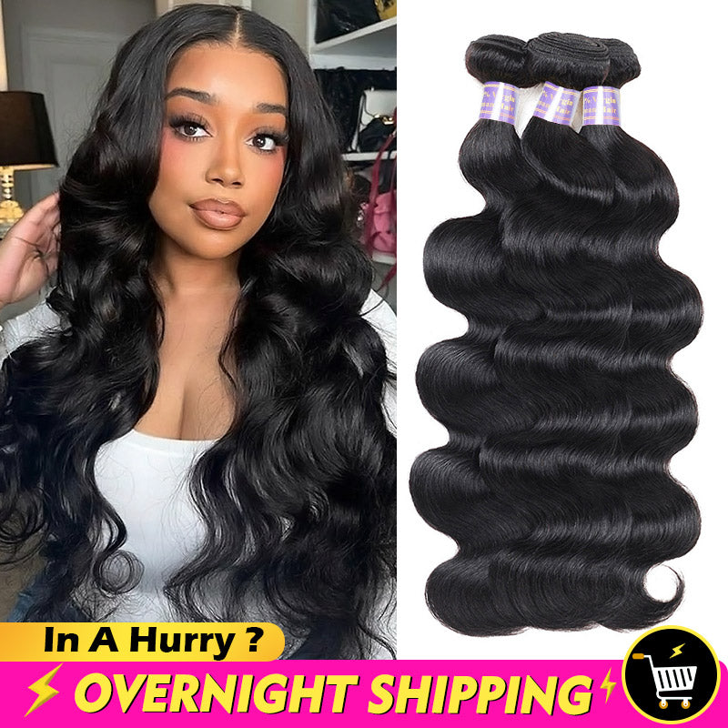 Overnight Shipping Allove Hair Body Wave 3 Bundles Virgin Human Hair