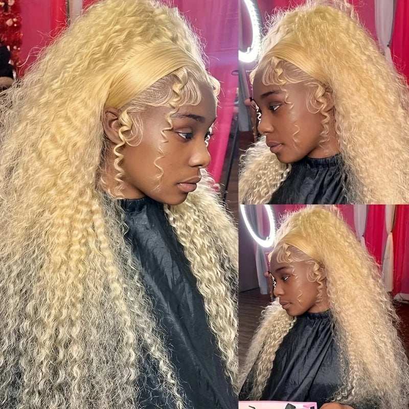 [ Lowest Price - No Code Needed] #613 Blonde 13x4/13x6 Full Lace Front Straight Hair / Body Wave Human Hair Wigs - AlloveHair