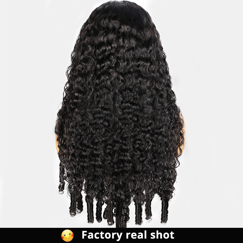 Allove Premium Burmese Curly Human Hair 13x4/5x5 HD Lace Front Wig with Bleached Knots Glueless Wear & Go - AlloveHair