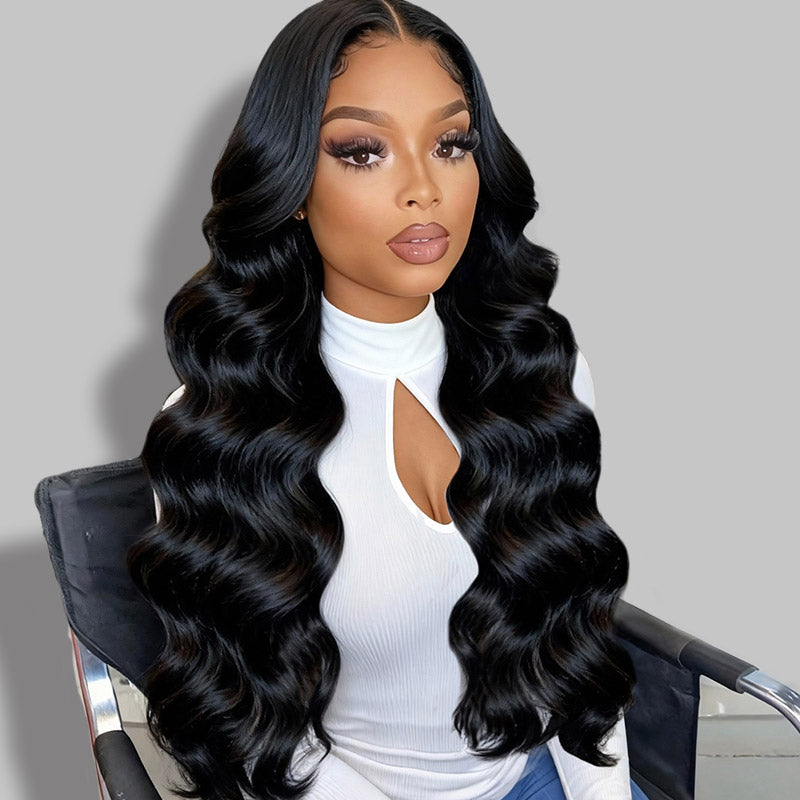 Allove 15A Luxurious 3 Bundles with Frontal Brazilian Body Wave Hair Bundles with 13x6 Lace Front Closure - AlloveHair