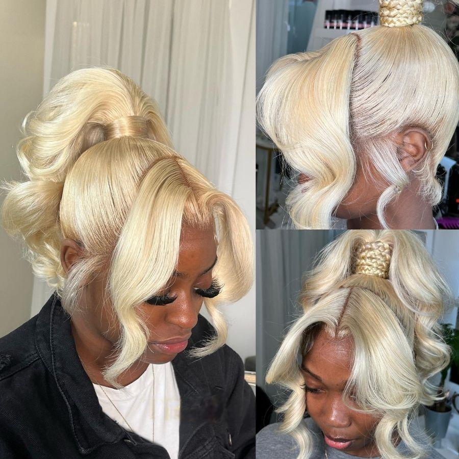 613 Blonde Body Wave Full Lace Wig | Glueless Install | 100% Human Hair | HD Undetectable Lace | Pre-Bleached & Pre-Plucked - AlloveHair