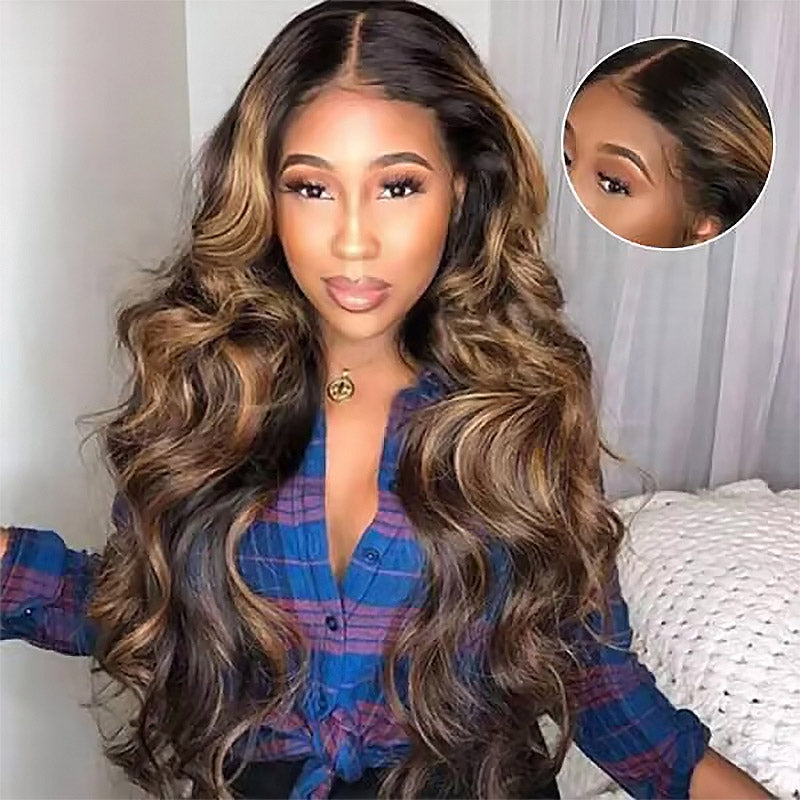[50% OFF - No Code Needed] 28''= $179.99 Pre Cut & Pre Plucked & Bleached Knots Ready To Wear 13*4 Colored Lace Front Wigs 180% Density - AlloveHair